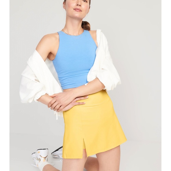 NWT OLD NAVY Extra High-Waisted PowerChill Color: Buttercup  SIZE 3X - Picture 4 of 10